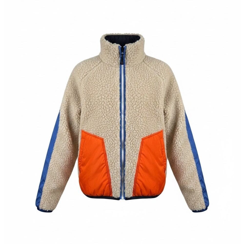 Moncler Grenoble Hostun Jacket Sz 3 Large Reversible Teddy Fleece Down Authentic